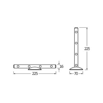 OSRAM LED nástenné svetlo LEDSTIXX, strieborné, kovové, batéria