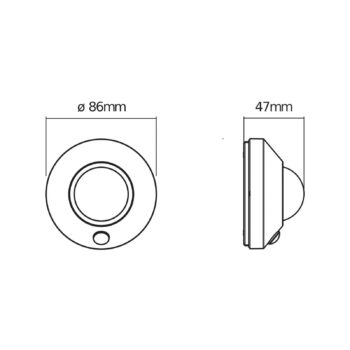 OSRAM LED nocne svetlo NIGHTLUX CEILING, biele, senzor batéria