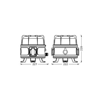 OSRAM LED pracovné svietidlo VALUE 360°, čierne, IP54 zásuvka