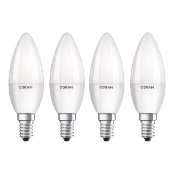 OSRAM LED sviečka E14 Base Retro 4,9W 4 ks 4 000 K