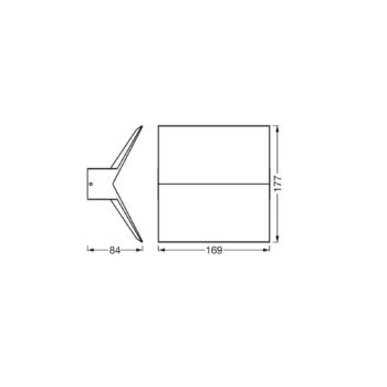 OSRAM LED vonkajšie nástenné svietidlo ENDURA STYLE BAT, tmavošedé IP44