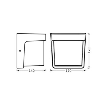 OSRAM LED vonkajšie nástenné svietidlo ENDURA STYLE IHSAN, tmavošedá IP65