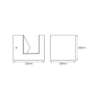 OSRAM LED vonkajšie nástenné svietidlo ENDURA STYLE PYRAMID nerezová oceľ IP44