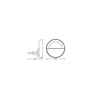 OSRAM LED zásuvkové nočné svetlo LUNETTA SUNSET, biele Touchdim