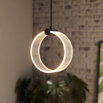 OSRAM LED závesné svietidlo Decor Circle, 1-pl., CCT, čierne