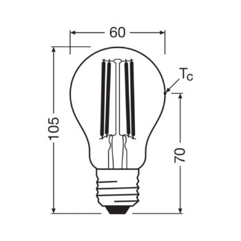 OSRAM LED žiarovka E27 3,8W Filament 4 000K 806lm 2-pack