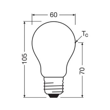 OSRAM LED žiarovka E27 3,8W matná 4000K 806lm 2ks