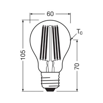 OSRAM LED žiarovka E27 7,2W Filament 4 000K 1521lm 2-pack