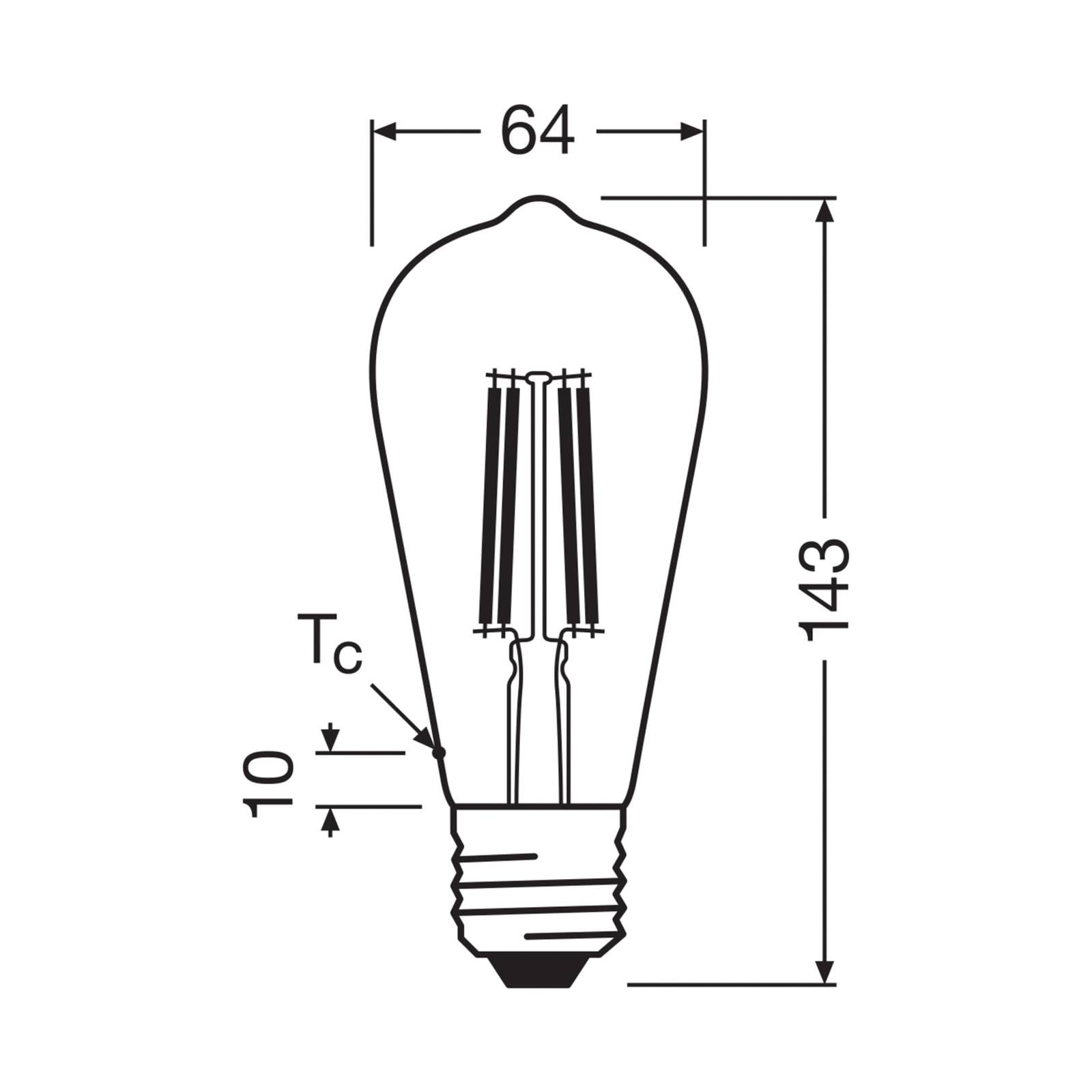 OSRAM LED žiarovka Edison E27 5W Filament 4 000K OSRAM LED žiarovka Edison E27 5W Filament 4 000K