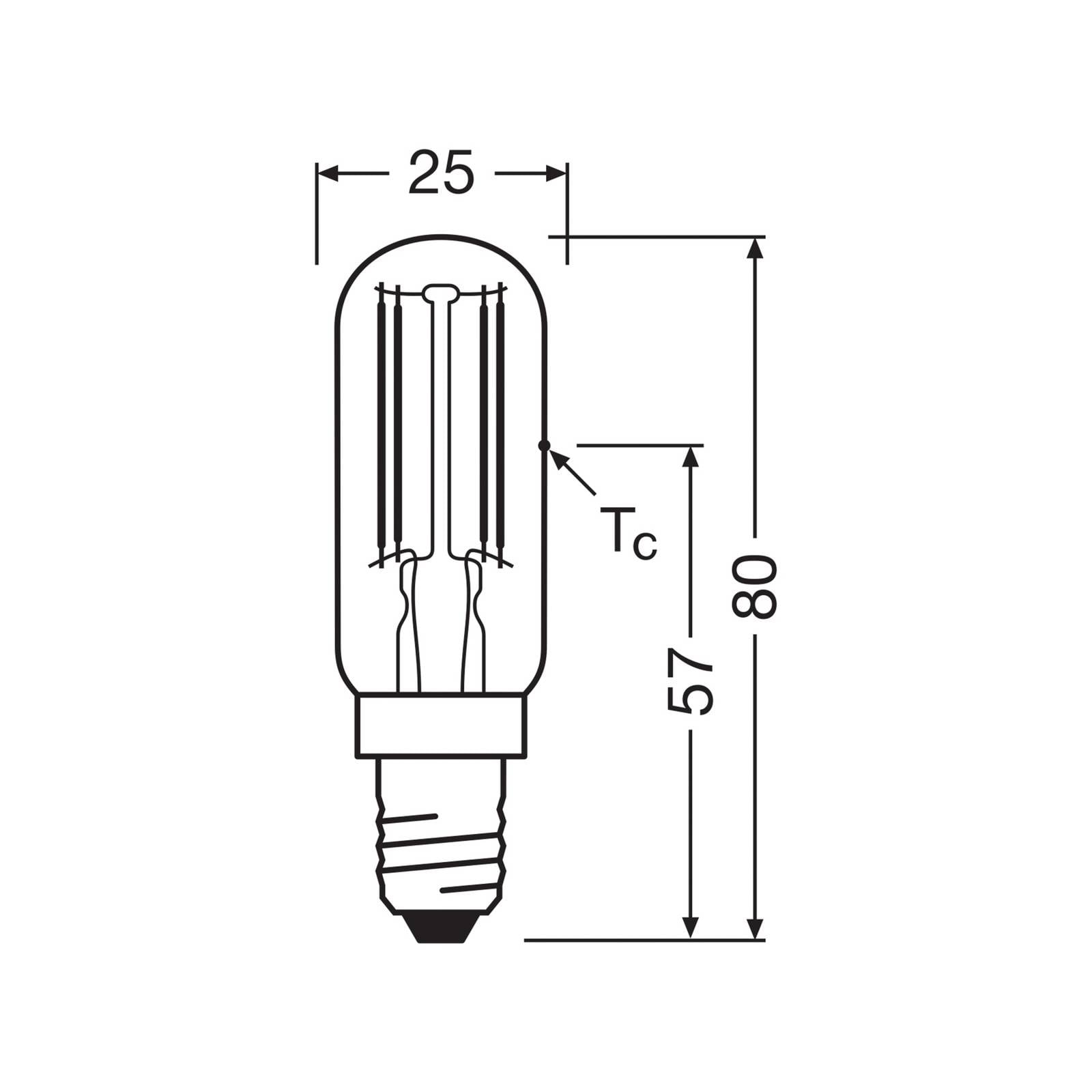 OSRAM LED žiarovka Special T E14 6,5W Filament 827 číra OSRAM LED žiarovka Special T E14 6,5W Filament 827 číra