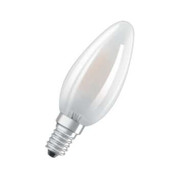 OSRAM LED žiarovka sviečka matná E14 4W 827 4-pack