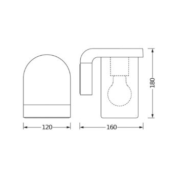 OSRAM Vonkajšie nástenné svietidlo ENDURA CLASSIC CASCADE, sklo jantárové IP44