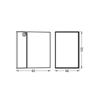 OSRAM Vonkajšie nástenné svietidlo ENDURA CLASSIC CUBE čierna kovová IP44
