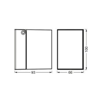 OSRAM Vonkajšie nástenné svietidlo ENDURA CLASSIC CUBE, strieborná kovová IP44