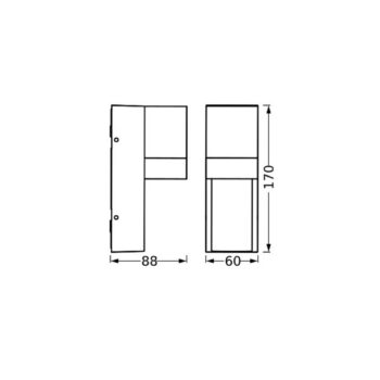 OSRAM Vonkajšie nástenné svietidlo ENDURA CLASSIC ISIDOR tmavošedé IP65