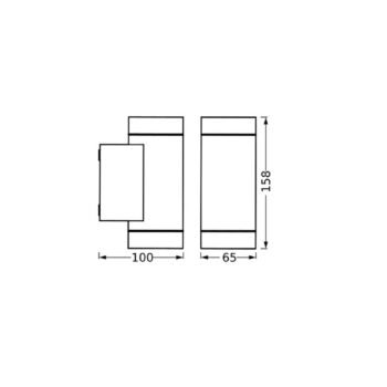 OSRAM Vonkajšie nástenné svietidlo ENDURA CLASSIC ITYS, tmavošedé IP65