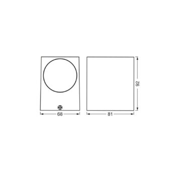 OSRAM Vonkajšie nástenné svietidlo ENDURA CLASSIC SQUARE, biela, smerom nadol,