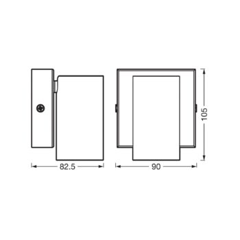 OSRAM nástenný reflektor OCTAGON, biely, 1-pl., GU10-LED 927 stmievateľné