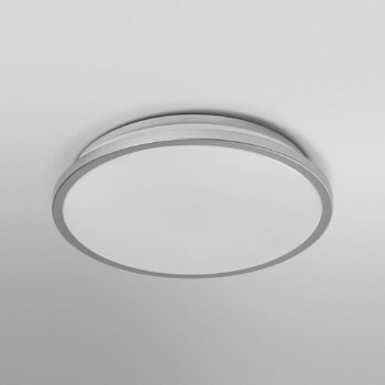 OSRAM stropné LED svetlo ORBIS DUBLIN, Ø 30 cm, strieborný kov