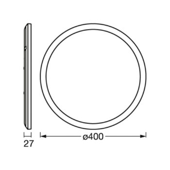 OSRAM stropné LED svetlo ORBIS ULTRA SLIM, biele, Ø 40 cm, stmievateľné