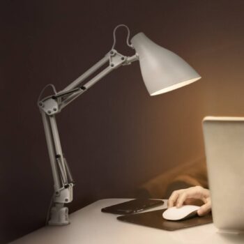 OSRAM svietidlo s úchytom Office Line Desk Pear Clip, biele, E27