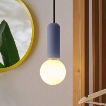 OSRAM závesné svietidlo Decor Concrete Mic, modré, betón, G9