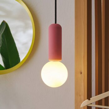 OSRAM závesné svietidlo Decor Concrete Mic, ružové, betón, G9