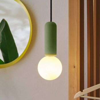 OSRAM závesné svietidlo Decor Concrete Mic, zelené, betón, G9