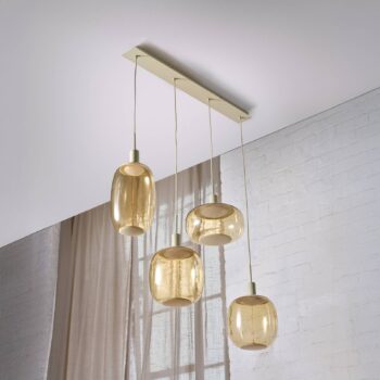 OSRAM závesné svietidlo Decor Needle Linear béžová, oceľ, 4-pl. E27