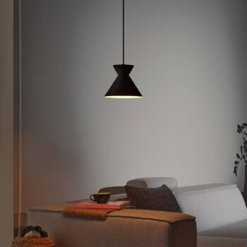 OSRAM závesné svietidlo Decor Waist, oceľ, čierne, E27