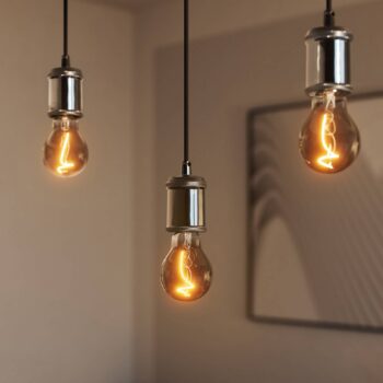 OSRAM závesné svietidlo VINTAGE 1906 BOBBIN, sivá, kov, Ø 10 cm