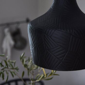 PR Home Ribble závesné svetlo matná čierna Ø 25cm