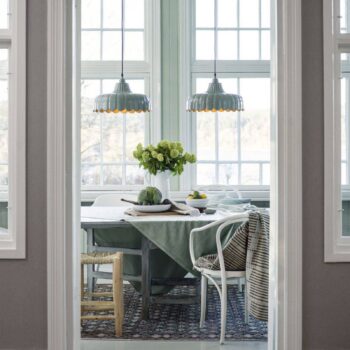 PR Home závesné svetlo Wells, ružová/zlatá, Ø 43 cm, kov