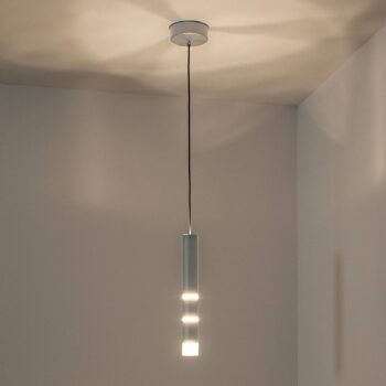 PURE Vega závesné LED svietidlo 1 cylinder, hliník