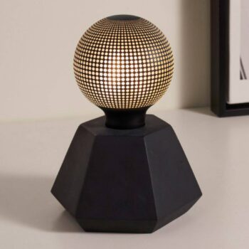 Pauleen Black Flare dekoračná lampa betón čierna