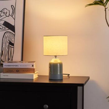 Pauleen Sandy Glow stolová lampa, krémová/zelená