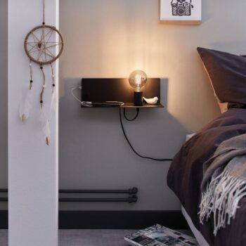 Paulmann Devara nástenné odkladací priestor čierne