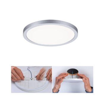 Paulmann LED panel Areo 4000K okrúhly chróm 17,5cm