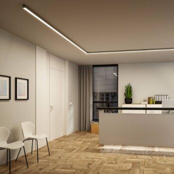 Paulmann LED svetelná lišta Linion, chróm, 50 cm, 3 000 K