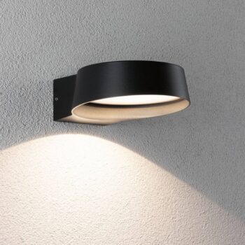 Paulmann LED vonkajšie nástenné svietidlo Capea Grand antracit 16 cm IP44
