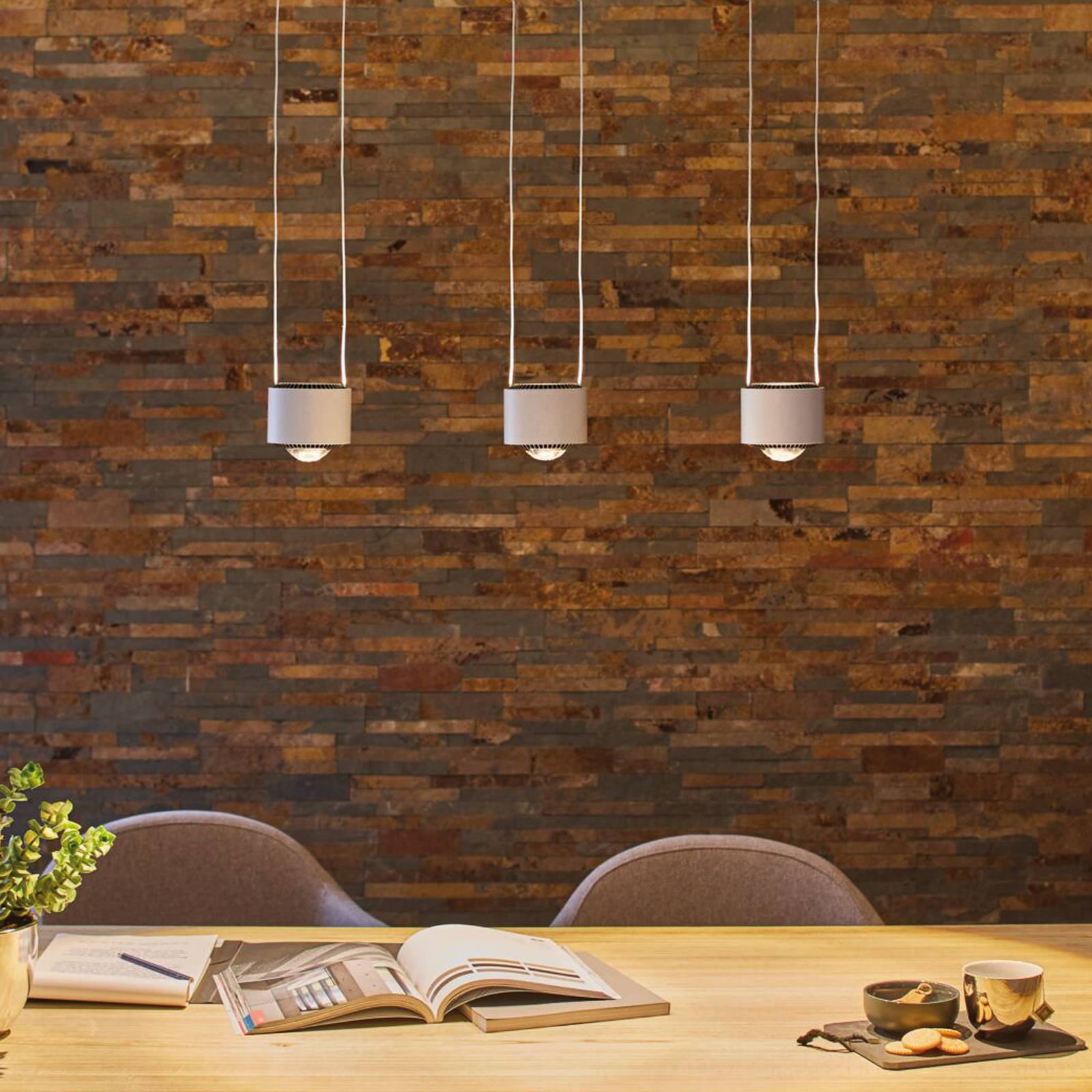 Paulmann LED závesné svietidlo Aldan, hliník, stmievateľné, 3-pl. Paulmann LED závesné svietidlo Aldan, hliník, stmievateľné, 3-pl.