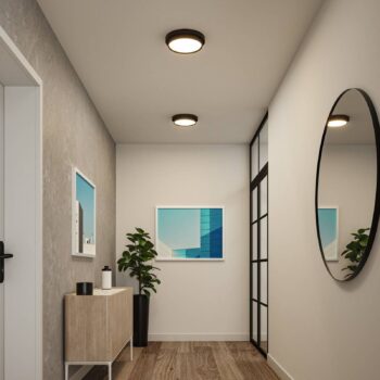 Paulmann Malik stropné LED svetlo, 3-stupňové stmievateľné, čierne