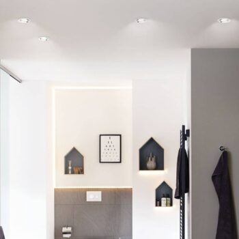 Paulmann Nova LED-vstavaný bodový svietidlo, stmievateľné, IP65, biela