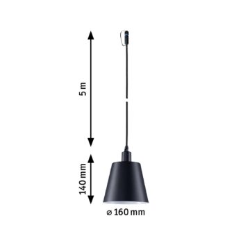 Paulmann Plug & Shine LED závesné svietidlo Kofia E14, hliník