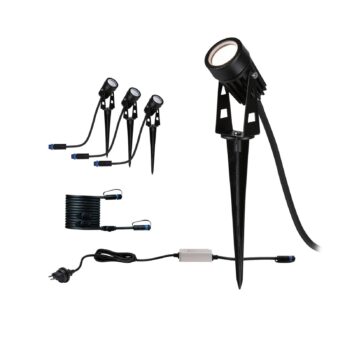 Paulmann Plug & Shine LED zemný bodový reflektor sada 3 ks