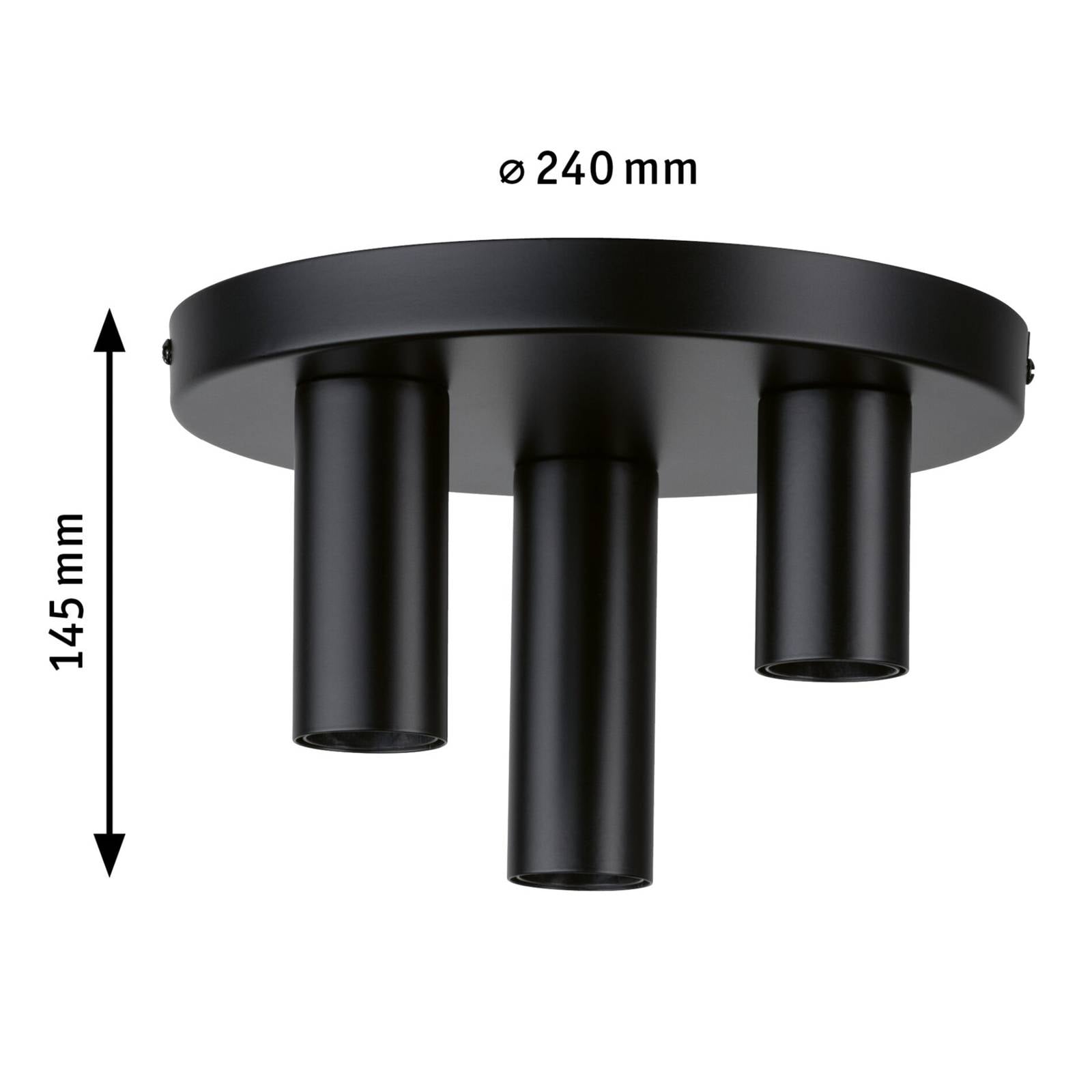 Paulmann Skogen stropné svietidlo, čierne 3-pl. Paulmann Skogen stropné svietidlo, čierne 3-pl.