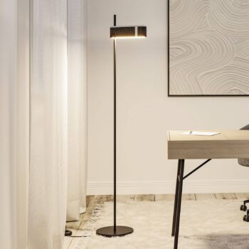 Paulmann Smart LED stojacia lampa Jagun, antracitová, 151 cm plsť