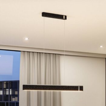 Paulmann Smart LED závesné svietidlo Jagun, antracitová, 100 cm, plsť