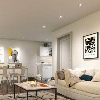 Paulmann Smart zapustene LED svietidla Base Coin železo Ø9cm RGBW 3 ks