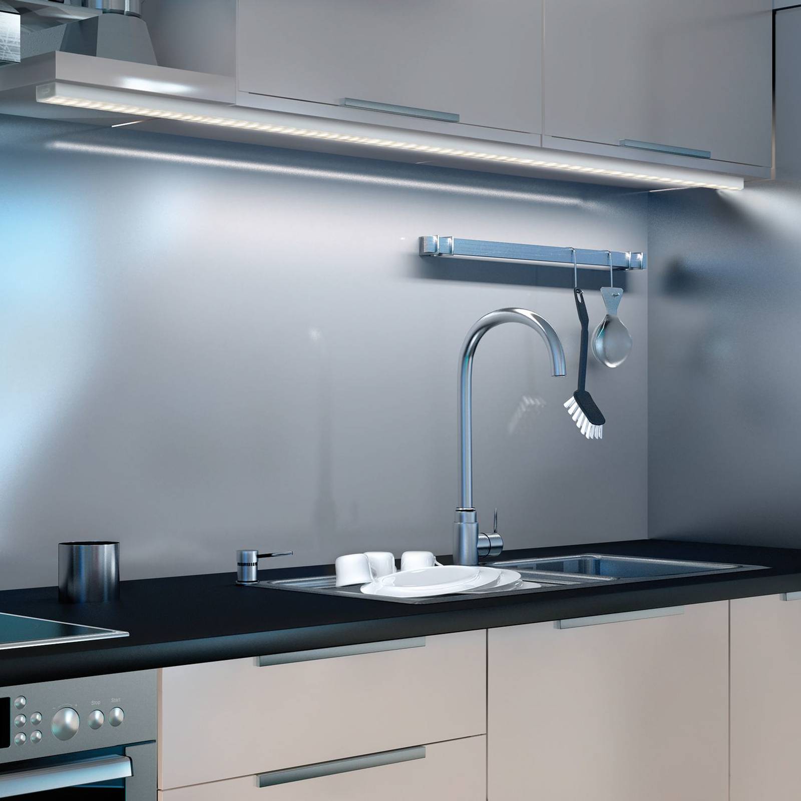 Paulmann Square profil, hliník, satinovaná 1m Paulmann Square profil, hliník, satinovaná 1m